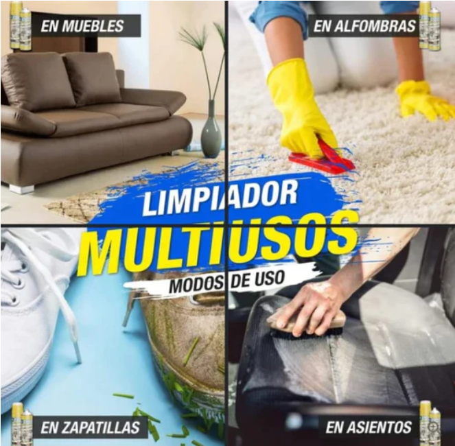 Limpiador Multiusos 650 ml Original. Para Autos, Hogar, Cocina, Muebles etc.