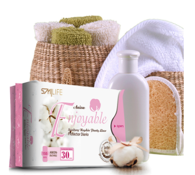 Toallas Sanitarias de Alta Absorción SMILIFE ANION | 8 Capas de Protección, Flujo Abundante y Chip de Iones Negativos